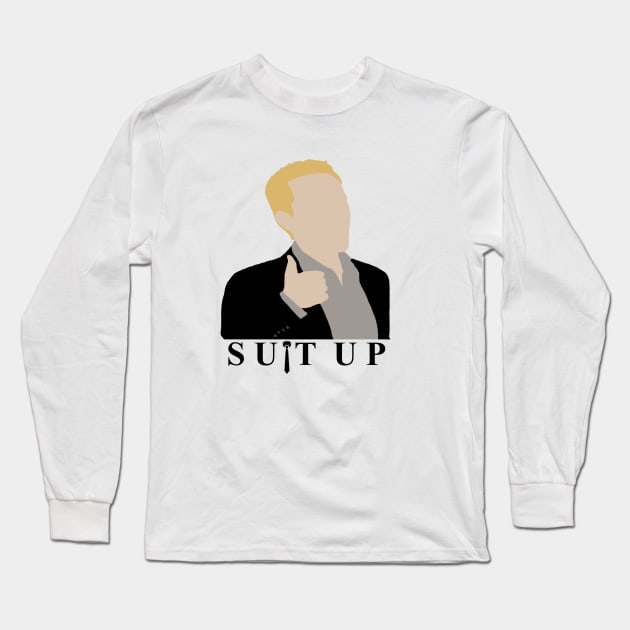 HIMYM "SUIT UP" - Barney Stinson Minimalist Long Sleeve T-Shirt by tytybydesign